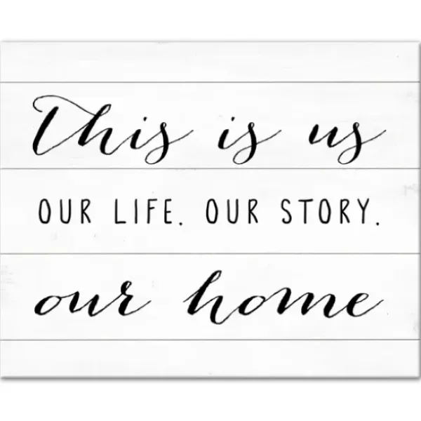 Wall Quotes & Signs-Kirkland's Home This Is Us Life Story Canvas Art Print Black/White