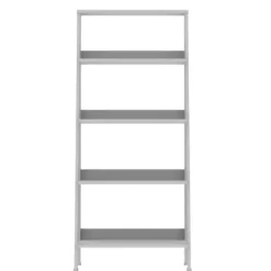 Office Furniture-Kirkland's Home 4-Tier Ladder Bookshelf White