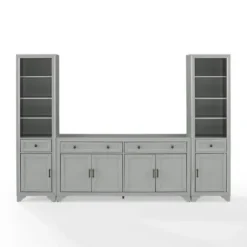 Tv Stands & Media Consoles-Kirkland's Home Tillie Gray Modular 3-Pc. Entertainment Set