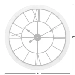 Clocks-Kirkland's Home Timeworn Cottage Clock White
