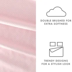 Bed Sheets-Kirkland's Home Tiny Hearts 3-Pc. Twin Sheet Set Pink