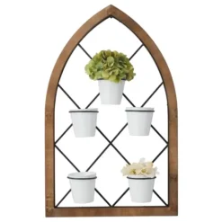 Wall Storage-Kirkland's Home Traditional Arch Metal Wall Planter