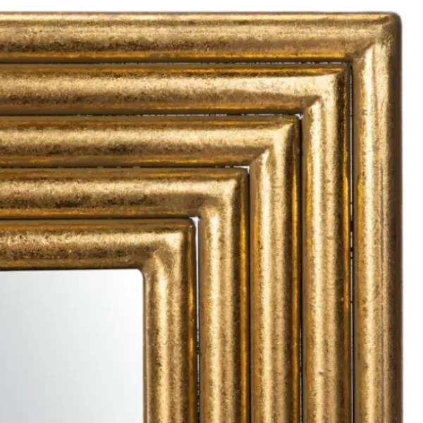 Decorative Mirrors-Kirkland's Home Trenla Gold Linear Wall Mirror
