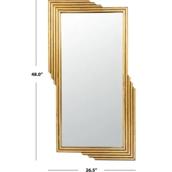 Decorative Mirrors-Kirkland's Home Trenla Gold Linear Wall Mirror