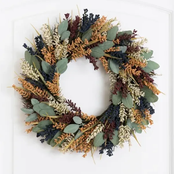 Wreaths-Kirkland's Home Tricolor Eucalyptus Wreath Multi