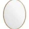 Framed Mirrors-Kirkland's Home Trish Brass Forged Oval Wall Mirror
