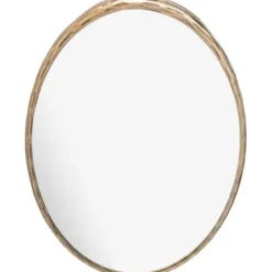 Framed Mirrors-Kirkland's Home Trish Brass Forged Oval Wall Mirror