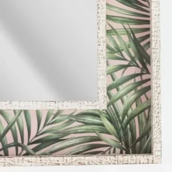 Decorative Mirrors-Kirkland's Home Tropical Leaf Print Mirror