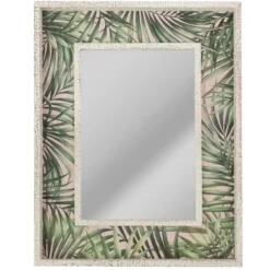 Decorative Mirrors-Kirkland's Home Tropical Leaf Print Mirror