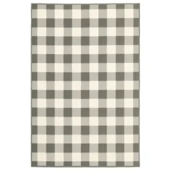 Outdoor Rugs-Kirkland's Home Tropical Palms Captiva Outdoor Area Rug, 5X7 Blue/Tan