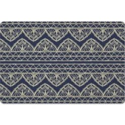 Outdoor Rugs-Kirkland's Home Tropical Palms Captiva Outdoor Area Rug, 7X9 Blue/Tan