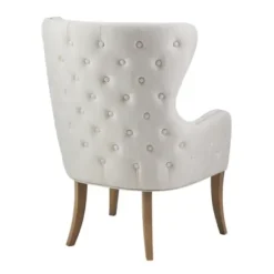 Accent Chairs-Kirkland's Home Tufted Back Accent Chair Gray