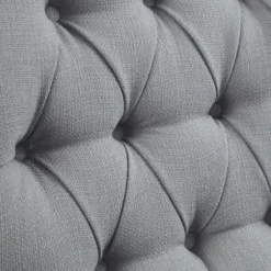 Accent Chairs-Kirkland's Home Tufted Back Nailhead Trim Recliner Armchair Gray