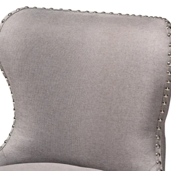 Bar Stools & Counter Height Stools-Kirkland's Home Tufted Back Swivel Counter Stools, Set Of 2 Gray