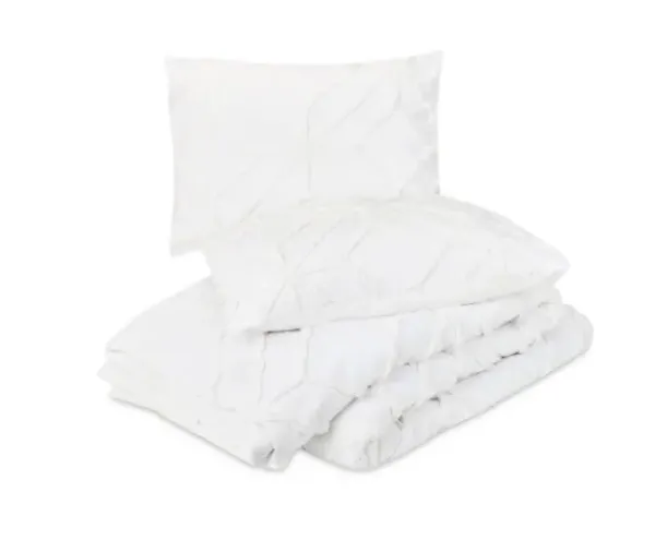 Duvets-Kirkland's Home Tufted Chenille 3-Pc. Full/Queen Duvet Set White