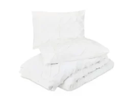 Duvets-Kirkland's Home Tufted Chenille 3-Pc. King Duvet Set White