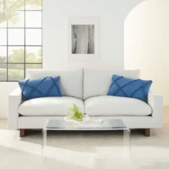 Pillows-Kirkland's Home Tufted Diamond Lumbar Pillows, Set Of 2 Blue