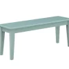 Benches & Ottomans-Kirkland's Home Turquoise Wood Classic Farmhouse Bench Blue