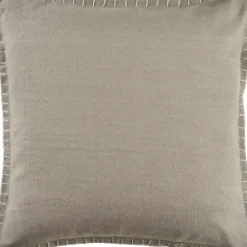 Pillows-Kirkland's Home Twine Embroidered Edge Pillow, 24 In. Brown