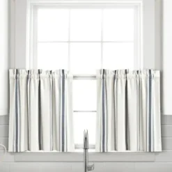 Curtains & Drapes-Kirkland's Home Twist Top Curtain Panel, 84 In. Blue