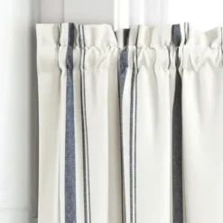 Curtains & Drapes-Kirkland's Home Twist Top Curtain Panel, 84 In. Blue