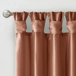 Curtains & Drapes-Kirkland's Home Twist Top Curtain Panel, 84 In. Tan