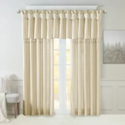 Curtains & Drapes-Kirkland's Home Twist Top Curtain Panel, 108 In. Blue