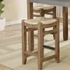 Bar Stools & Counter Height Stools-Kirkland's Home Twisted Seagrass And Wood Counter Stool Tan