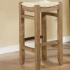 Bar Stools & Counter Height Stools-Kirkland's Home Twisted Seagrass And Wood Bar Stool Tan