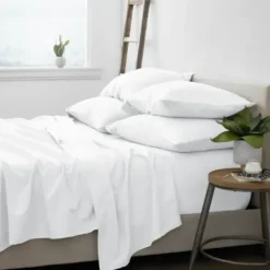 Bed Sheets-Kirkland's Home Ultra Soft 6-Pc. King Sheet Set White