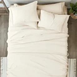 Bed Sheets-Kirkland's Home Ultra Soft 6-Pc. King Sheet Set Ivory