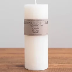 Candles-Kirkland's Home Unscented Pillar Candle, 8 In. Ivory