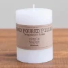 Candles-Kirkland's Home Unscented Pillar Candle, 4 In. White