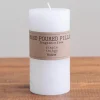 Candles-Kirkland's Home Unscented Pillar Candle, 6 In. White