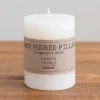 Candles-Kirkland's Home Unscented Pillar Candle, 4 In. Ivory