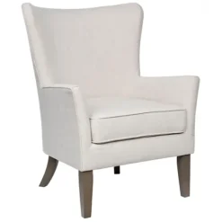 Accent Chairs-Kirkland's Home Upholstered Armchair Ivory