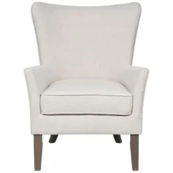 Accent Chairs-Kirkland's Home Upholstered Armchair Ivory
