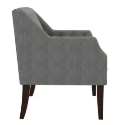 Accent Chairs-Kirkland's Home Upholstered Button Tufted Accent Chair Gray