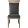 Dining Chairs-Kirkland's Home Upholstered Cane Detailing Dining Chair Gray