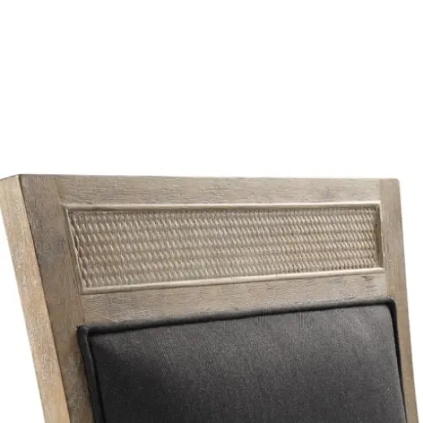 Dining Chairs-Kirkland's Home Upholstered Cane Detailing Dining Chair Gray