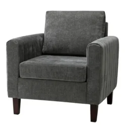 Accent Chairs-Kirkland's Home Upholstered Club Accent Chair Gray