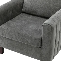 Accent Chairs-Kirkland's Home Upholstered Club Accent Chair Gray