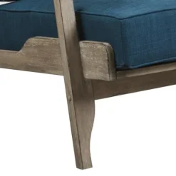 Accent Chairs-Kirkland's Home Upholstered Driftwood Accent Chair Blue