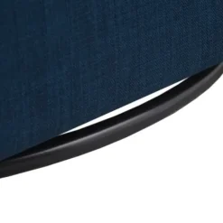 Accent Chairs-Kirkland's Home Upholstered Flared Arm Swivel Accent Chair Blue