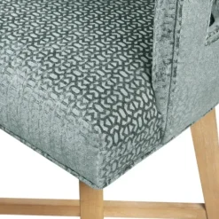 Bar Stools & Counter Height Stools-Kirkland's Home Upholstered Low Back Swivel Counter Stool Blue