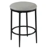 Bar Stools & Counter Height Stools-Kirkland's Home Upholstered Metal Counter Stool Gray