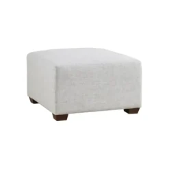 Sofas & Loveseats-Kirkland's Home Upholstered Modular Ottoman Ivory