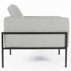 Accent Chairs-Kirkland's Home Upholstered Square Accent Chair Gray