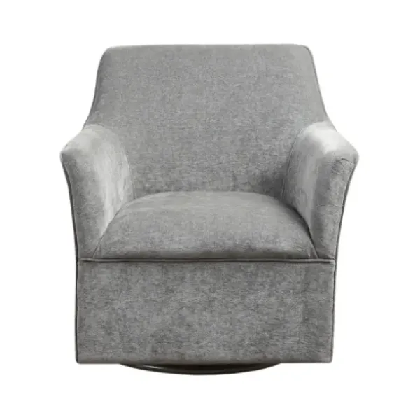 Accent Chairs-Kirkland's Home Upholstered Swivel Glider Accent Chair Gray