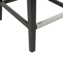 Bar Stools & Counter Height Stools-Kirkland's Home Upholstered Tufted Button Back Counter Stool Gray
